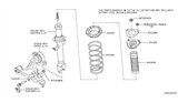 Diagram for Infiniti G35 Shock Absorber - E6110-JK00B