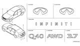 Diagram for Infiniti Emblem - 84895-JK600