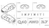 Diagram for 2008 Infiniti G35 Emblem - 84890-JK600