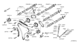 Diagram for 2010 Infiniti G37 Cam Gear - 13025-EY00A