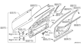 Diagram for 2008 Infiniti G35 Door Check - 80430-JK000