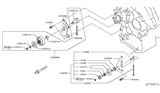 Diagram for Infiniti Idler Pulley Bolt - 11948-AL50A