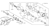 Diagram for 2011 Infiniti G25 Axle Shaft - 39600-1NC0A