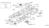 Diagram for Infiniti Q40 Exhaust Heat Shield - 74762-JK000