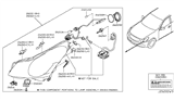 Diagram for 2009 Infiniti G37 Headlight - 26060-JK61D