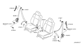 Diagram for 2012 Infiniti G25 Seat Belt - 86884-1NF0D