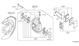 Diagram for Infiniti M56 Brake Pad Set - D1060-1NC0A