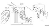 Diagram for Infiniti G25 Brake Pad Set - D1060-1NC0A