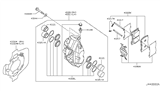 Diagram for Infiniti Brake Caliper - 41001-JK00A