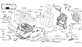 Diagram for Infiniti Q40 Seat Cushion - 87350-1NF1C
