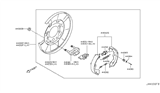 Diagram for Infiniti G35 Parking Brake Shoe - 44000-JK060