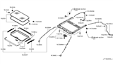 Diagram for 2011 Infiniti G25 Sunroof - 91210-JK05A