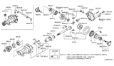 Diagram for Infiniti QX70 Pinion Bearing - 38120-0C000