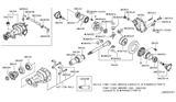 Diagram for Infiniti FX35 Pinion Bearing - 38140-0C00A