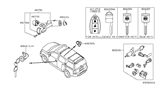 Diagram for 2007 Infiniti QX56 Ignition Switch - 48750-8J000