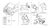 Diagram for Infiniti QX56 Car Key - 28268-8S200