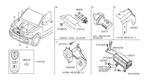 Diagram for 2006 Infiniti QX56 Horn - 25605-7S000