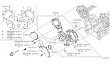 Diagram for Infiniti Crankshaft Seal - 13510-0Z400