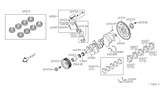 Diagram for 2004 Infiniti QX56 Piston Ring Set - 12033-7S002