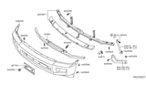 Diagram for 2004 Infiniti QX56 Bumper - 62022-7S625