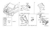 Diagram for Infiniti QX56 Horn - 25605-ZR00B