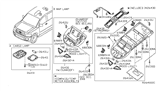 Diagram for 2004 Infiniti QX56 Dome Light - 26431-ZC00A