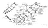 Diagram for 2008 Infiniti QX56 Rear Crossmember - 51090-7S030