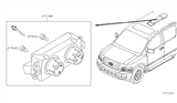 Diagram for 2006 Infiniti QX56 Climate Control Module - 27501-ZC100