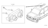 Diagram for 2008 Infiniti QX56 Climate Control Module - 27501-ZC100