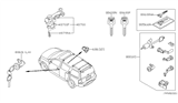 Diagram for 2010 Infiniti QX56 Ignition Lock Cylinder - 48700-ZQ10A