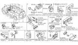 Diagram for 2004 Infiniti QX56 Power Window Switch - 25411-7S200