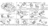 Diagram for Infiniti QX56 Mirror Switch - 25570-5Z010