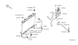 Diagram for Infiniti Coolant Reservoir Hose - 21740-9FD0A