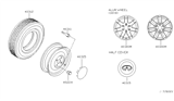 Diagram for 2009 Infiniti QX56 Wheel Cover - 40315-ZQ10A