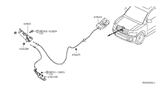 Diagram for Infiniti Hood Cable - 65670-7S600