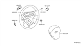 Diagram for Infiniti QX56 Steering Wheel - 48430-ZV21C