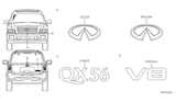 Diagram for 2004 Infiniti QX56 Emblem - 90891-7S600