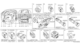 Diagram for Infiniti QX56 Dimmer Switch - 25980-5Z000