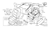 Diagram for 2004 Infiniti QX56 Seat Cushion - 87350-7S601