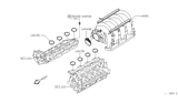 Diagram for Infiniti Intake Manifold Gasket - 16175-7S000