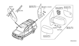 Diagram for 2010 Infiniti QX56 Car Mirror - 96301-ZW10A