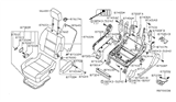 Diagram for 2009 Infiniti QX56 Seat Cushion - 87300-ZQ12A