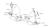 Diagram for 2009 Infiniti QX56 Seat Belt - 86884-ZQ08C