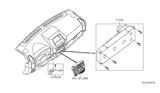 Diagram for 2009 Infiniti QX56 Climate Control Module - 27500-ZW00A