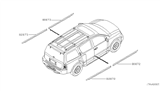 Diagram for 2004 Infiniti QX56 Door Moldings - 82870-7S680