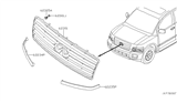 Diagram for 2009 Infiniti QX56 Grille - 62310-ZQ10A