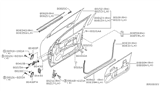 Diagram for 2008 Infiniti QX56 Door Moldings - 80820-ZC30A