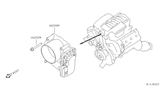 Diagram for Infiniti QX56 Throttle Body - 16119-7S000