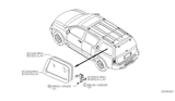 Diagram for 2009 Infiniti QX56 Weather Strip - 83352-7S00A