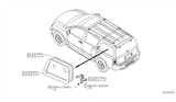 Diagram for 2006 Infiniti QX56 Weather Strip - 83352-7S000